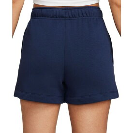 ナイキ レディース カジュアルパンツ ボトムス Women's Sportswear Club Fleece Mid-Rise Pull-On Shorts Midnight Navy