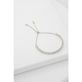 テッドベーカー レディース ブレスレット・バングル・アンクレット アクセサリー MELRAH: Crystal Adjustable Tennis Bracelet For Women Silver