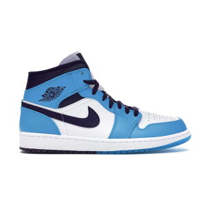 Jordan �W���[�_�� �����Y �X�j�[�J�[ �yJordan 1 Mid Hornets�z �T�C�Y US_9.5(27.5cm) Blue Lagoon/Grand Purple-White
