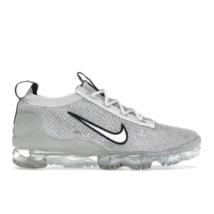 Nike �i�C�L �����Y �X�j�[�J�[ �yNike Air VaporMax 2021 FK White Black Metallic Silver�z �T�C�Y US_8.5(26.5cm) White/Black-Metallic Silver-White