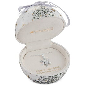 ジャニ ベルニーニ レディース ネックレス・チョーカー・ペンダントトップ アクセサリー Cubic Zirconia Snowflake 18" Pendant Necklace in Sterling Silver, Created for Macy's Silver