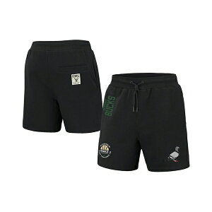 �X�e�C�v�� �����Y �J�W���A���p���c �{�g���X Men's NBA x Black Milwaukee Bucks Home Team Shorts Black