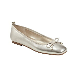 �}�[�N�E�t�B�b�V���[ ���f�B�[�X �X���b�|���E���[�t�@�[ �V���[�Y Women's Ubet Slip-On Square Toe Dress Flats Gold Leather