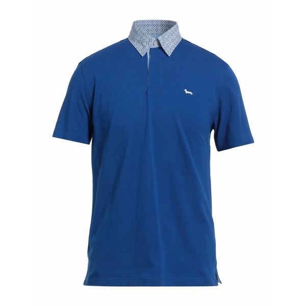 ハーモントアンドブレイン メンズ ポロシャツ トップス Polo shirts Bright blue
