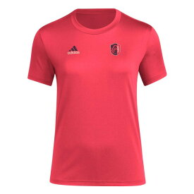 アディダス レディース Tシャツ トップス St. Louis City SC adidas Women's Local Stoic AEROREADY TShirt Red