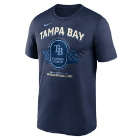 ナイキ メンズ Tシャツ トップス Tampa Bay Rays Nike Dominican Republic Series Legend TShirt Navy