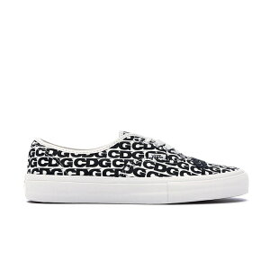 Vans �o���Y �����Y �X�j�[�J�[ �yVans Authentic Comme des Garcons White Heel Tab�z �T�C�Y US_6(24.0cm) White/Black