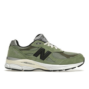 New Balance �j���[�o�����X �����Y �X�j�[�J�[ �yNew Balance 990v3 MiUSA JJJJound Olive�z �T�C�Y US_M_4 Olive Green/Grey/White