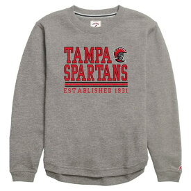 リーグカレッジエイトウェア レディース パーカー・スウェットシャツ アウター Tampa Spartans League Collegiate Wear Women's Victory Springs TriBlend Fleece Pullover Sweatshirt Heather Gray