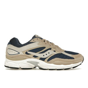 Saucony �T�b�J�j�[ �����Y �X�j�[�J�[ �ySaucony ProGrid Omni 9 Premium Beige Navy Blue�z �T�C�Y US_8.5(26.5cm) Beige/Blue