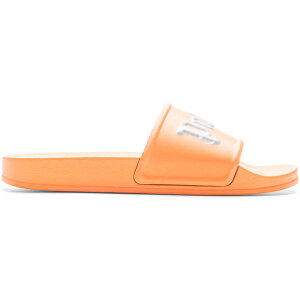 Palm Angels �p�[���E�G���W�F���X �����Y �X�j�[�J�[ �yPalm Angels Logo Pool Slides Orange White�z �T�C�Y US_8(26.0cm) Orange/White