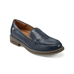 C[W[Xsbg fB[X Xb|E[t@[ V[Y Women's Eflex Jaylin Round Toe Slip-On Casual Loafers Navy Leather