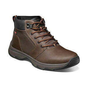 mubV Y u[c V[Y Men's Excavate Plain Toe Boots Brown