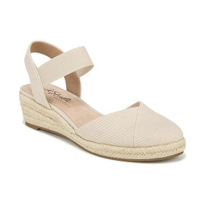 CtXgCh fB[X T_ V[Y Women's Kimmie Espadrille Wedge Sandals Beige Canvas