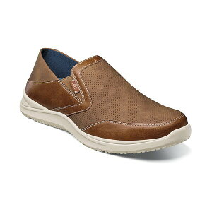 ノンブッシュ メンズ スリッポン・ローファー シューズ Men's Conway Ez Moc Toe Slip On Shoes Tan Multi