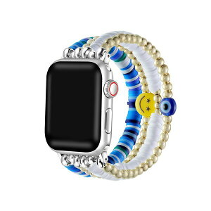 |bV ebN fB[X rv ANZT[ Unisex Bestie Beaded Band for Apple Watch Size-38mm,40mm,41mm Blue