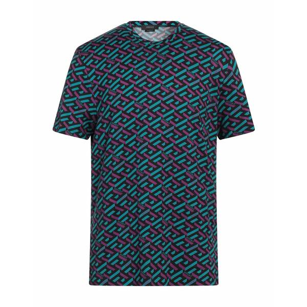 ヴェルサーチ メンズ Tシャツ トップス T-shirts Turquoise