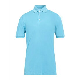 【送料無料】 フェデーリ メンズ ポロシャツ トップス Polo shirts Azure