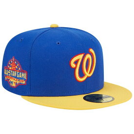 ニューエラ メンズ 帽子 アクセサリー Washington Nationals New Era Empire 59FIFTY Fitted Hat Royal/Yellow