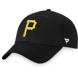 ファナティクス メンズ 帽子 アクセサリー Pittsburgh Pirates Fanatics Branded Cooperstown Collection Core Adjustable Hat Black