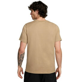 ナイキ メンズ Tシャツ トップス Men's Sportswear Logo Graphic Short Sleeve Crewneck T-Shirt Khaki/(black)