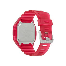 アディダス レディース 腕時計 アクセサリー Unisex Gmt Digital One Gmt Pink Resin Strap Watch 47mm Pink