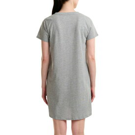 トミー ヒルフィガー レディース シャツ トップス Women's V-Neck Short-Sleeve Sleepshirt Heather Grey