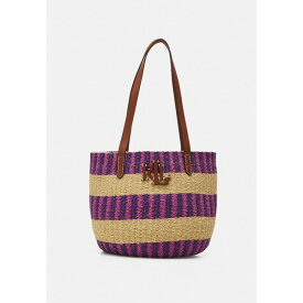 ラルフローレン レディース ハンドバッグ バッグ HARTLEY TOTE MEDIUM - Handbag - natural/purple