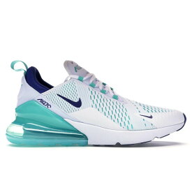 Nike ナイキ メンズ スニーカー 【Nike Air Max 270】 サイズ US_12.5(30.5cm) White Hyper Jade Deep Royal Blue