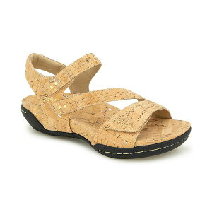 Wu[ fB[X T_ V[Y Women's Makayla Slip on Casual Flat Sandals Cork Shimmer