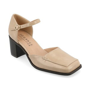 �W���[�j�[�R���N�V���� ���f�B�[�X �p���v�X �V���[�Y Women's Evangeline Square Toe Pumps Tan
