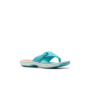 N[NX fB[X T_ V[Y Cloudsteppers Women's Breeze Reyna H Slip-On Sandals Turquoise Ombre