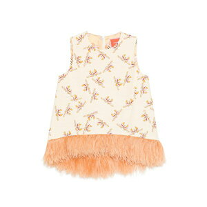 ���E�_�u���E�W�F�C ���f�B�[�X �J�b�g�\�[ �g�b�v�X La scala floral-print fringed top Neutrals