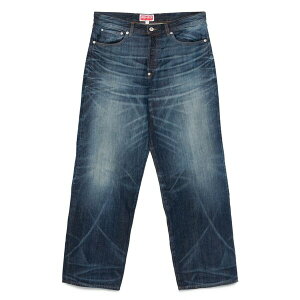 �P���]�[ �����Y �f�j���p���c �{�g���X Faded-effect jeans Blue