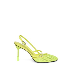 �G���G�X�W�C�G�� ���f�B�[�X �p���v�X �V���[�Y Round-toe strap pumps Green