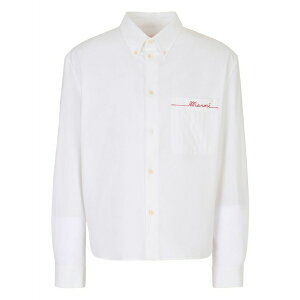 �}���j �����Y �V���c �g�b�v�X Button-down pocket shirt White