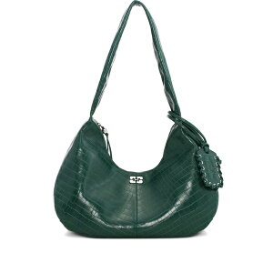 �K�j�[ ���f�B�[�X �V�����_�[�o�b�O �o�b�O Crocodile-embossed shoulder bag Green