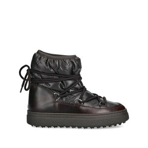 �K���g ���f�B�[�X �u�[�c �V���[�Y Lace-up snow boots Brown