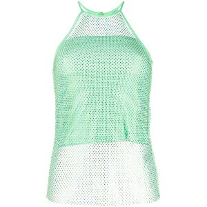 �p�g���c�B�A �y�y ���f�B�[�X �J�b�g�\�[ �g�b�v�X Rhinestone-embellished sleeveless top Green