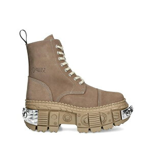 �j���[���b�N �����Y �u�[�c �V���[�Y 100mm lace-up platform combat boots Neutrals