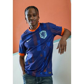 ナイキ メンズ バスケットボール スポーツ NETHERLAND KNVB MATCH AWAY JERSEY - Sports T-shirt - blue void/safety orange/copa/white