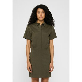 セオリー レディース ワンピース トップス LINE GOOD - Shirt dress - dark olive