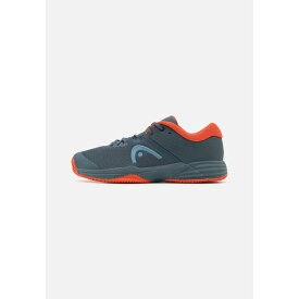 ヘッド メンズ バスケットボール スポーツ REVOLT EVO 2.0 CLAY MEN - Clay court tennis shoes - dark grey/orange