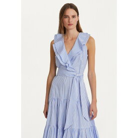 ラルフローレン レディース ワンピース トップス TABRAELIN SLEEVELESS DAY DRESS - Day dress - blue/white