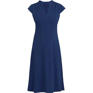 �W�[�i�o�b�R�[�j ���f�B�[�X �����s�[�X �g�b�v�X MAXENE FIT AND FLARE MIDI DRESS