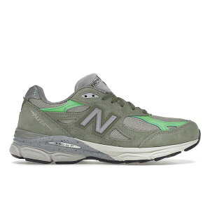 New Balance �j���[�o�����X �����Y �X�j�[�J�[ �yNew Balance 990v3 MiUSA Patta Keep Your Family Close�z �T�C�Y US_11(29.0cm) Olive/Bright Green