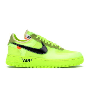 Nike �i�C�L �����Y �X�j�[�J�[ �yNike Air Force 1 Low Off-White Volt�z �T�C�Y US_6(24.0cm) Volt/Hyper Jade-Cone-Black