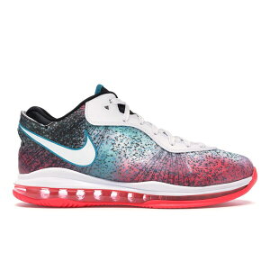 Nike �i�C�L �����Y �X�j�[�J�[ �yNike LeBron 8 V/2 Low Miami Nights�z �T�C�Y US_M_13 White/Solar Red-Glass Blue