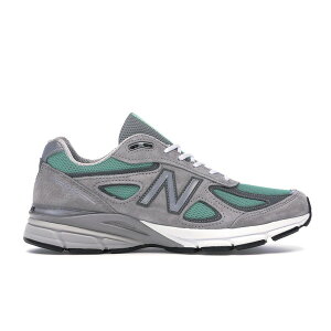 New Balance �j���[�o�����X �����Y �X�j�[�J�[ �yNew Balance 990v4 Distinct Life x Foot Locker Detroit The Isle�z �T�C�Y US_8(26.0cm) Grey/Green