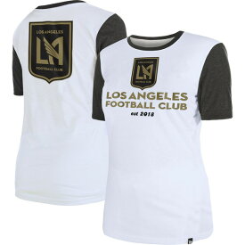 ニューエラ レディース Tシャツ トップス LAFC New Era Women's Throwback TShirt White